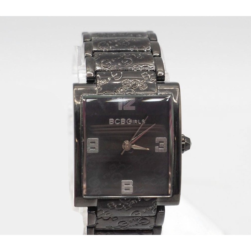 BCBGirls Analog Quartz Ladies Watch Gunmetal Rectangular GL4037 27mm